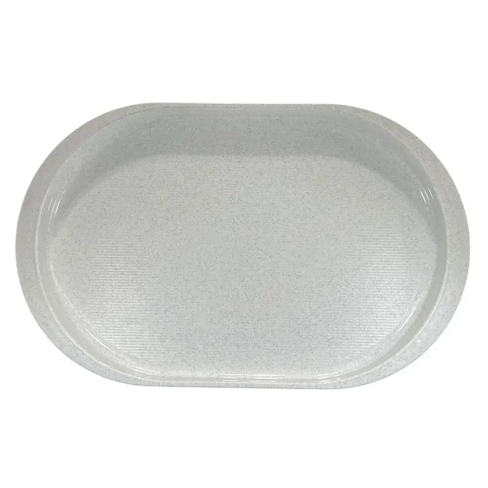 Tupperware Preludio Serving Tray Fireworks Speckled Oval Platter 2016 Vintage